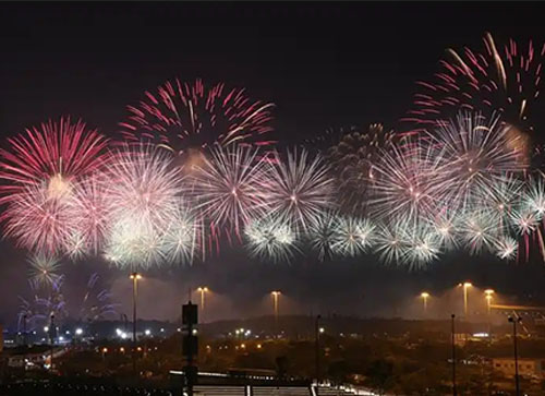 泾川县焰火晚会